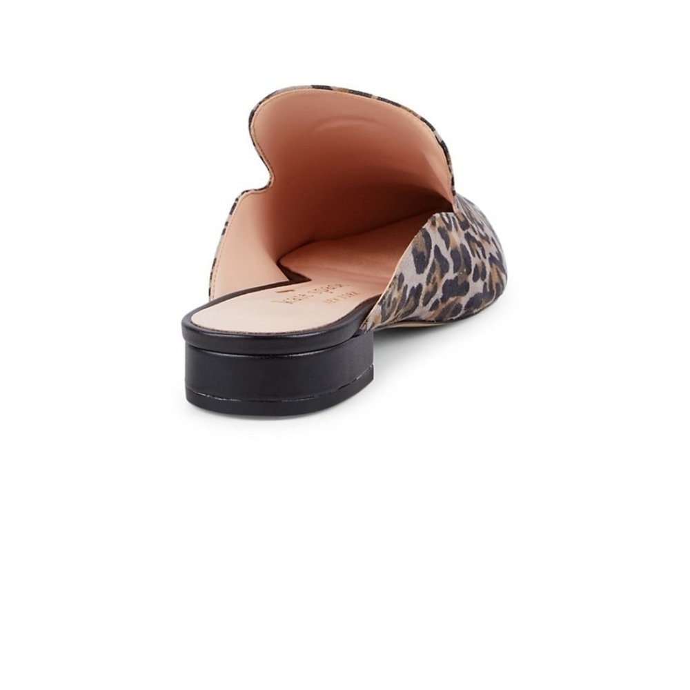 kate spade new york Loretta Leopard-Print Suede Mules new in box sz7 - Picture 2 of 10